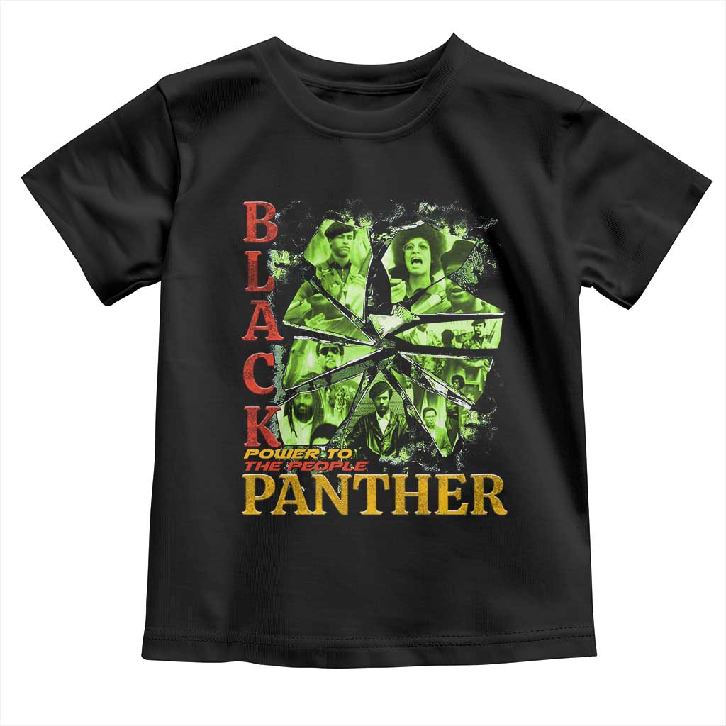 Vintage Black Panther Party Toddler T Shirt Newton Seale Shakur Black History Month Juneteenth TS10 Black Print Your Wear