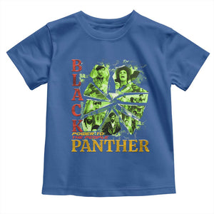 Vintage Black Panther Party Toddler T Shirt Newton Seale Shakur Black History Month Juneteenth TS10 Royal Blue Print Your Wear