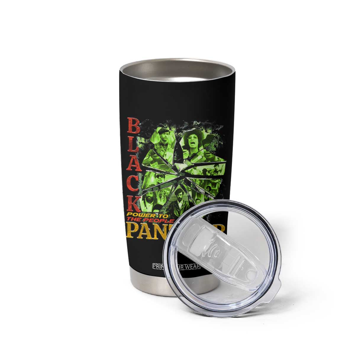 Vintage Black Panther Party Tumbler Cup Newton Seale Shakur Black History Month Juneteenth TS10 Print Your Wear