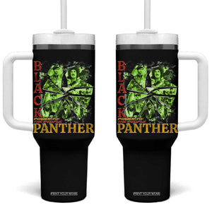 Vintage Black Panther Party Tumbler With Handle Newton Seale Shakur Black History Month Juneteenth TS10 One Size: 40 oz Black Print Your Wear