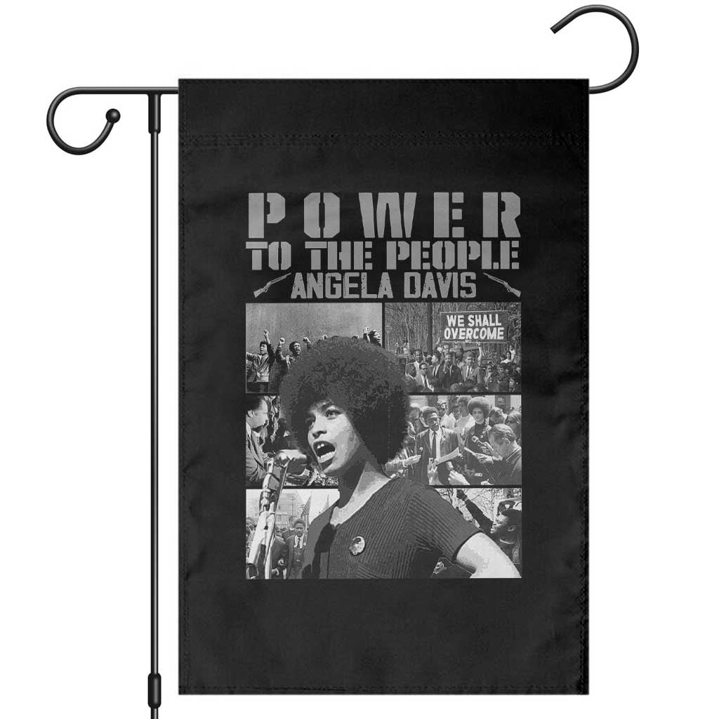 Power To The People Garden Flag Black History Angela Davis Black Panther Party TS10 Black Print Your Wear