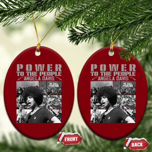 Power To The People Ceramic Ornament Black History Angela Davis Black Panther Party TS10 Print Your Wear