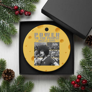 Power To The People Ceramic Ornament Black History Angela Davis Black Panther Party TS10 1pc Yellow Cheese Print Your Wear