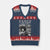 Power To The People V-Neck Knit Sweater Vest Black History Angela Davis Black Panther Party TS10 Navy Red Print Your Wear