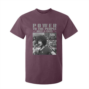 Power To The People T Shirt For Kid Black History Angela Davis Black Panther Party TS10 Maroon Print Your Wear
