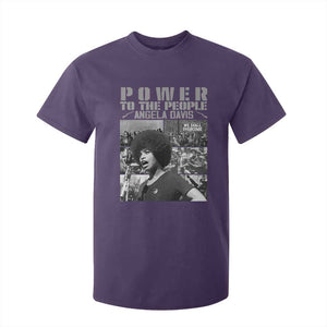 Power To The People T Shirt For Kid Black History Angela Davis Black Panther Party TS10 Purple Print Your Wear
