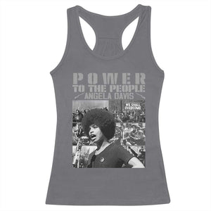 Power To The People Racerback Tank Top Black History Angela Davis Black Panther Party TS10 Charcoal Print Your Wear