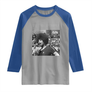 Power To The People Raglan Shirt Black History Angela Davis Black Panther Party TS10 Sport Gray Royal Print Your Wear
