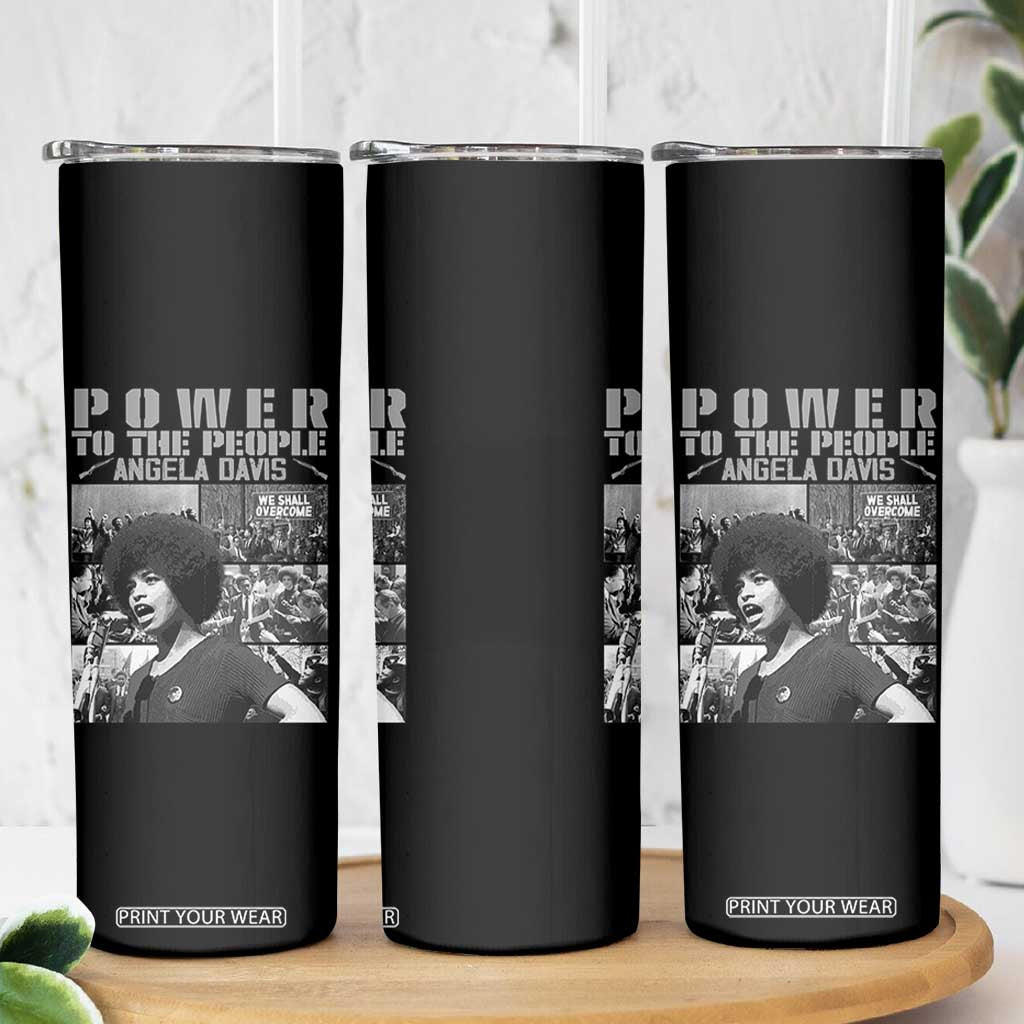 Power To The People Skinny Tumbler Black History Angela Davis Black Panther Party TS10 Print Your Wear