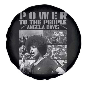 Power To The People Spare Tire Cover Black History Angela Davis Black Panther Party TS10 Print Your Wear