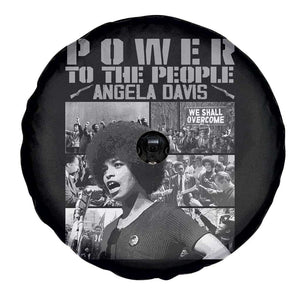 Power To The People Spare Tire Cover Black History Angela Davis Black Panther Party TS10 Print Your Wear