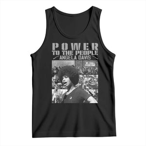 Power To The People Tank Top Black History Angela Davis Black Panther Party TS10 Black Print Your Wear