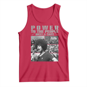 Power To The People Tank Top Black History Angela Davis Black Panther Party TS10 Red Print Your Wear