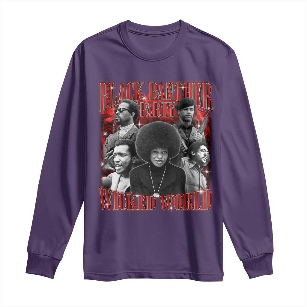 Black Panther Party Long Sleeve Shirt Black History Month TS10 Purple Print Your Wear