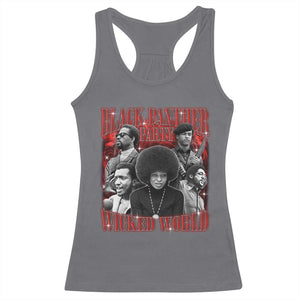 Black Panther Party Racerback Tank Top Black History Month TS10 Charcoal Print Your Wear