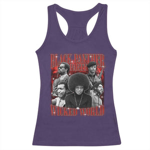 Black Panther Party Racerback Tank Top Black History Month TS10 Purple Print Your Wear
