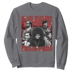 Black Panther Party Sweatshirt Black History Month TS10 Charcoal Print Your Wear