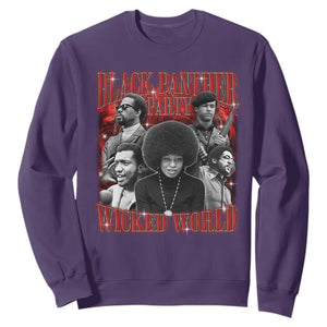 Black Panther Party Sweatshirt Black History Month TS10 Purple Print Your Wear