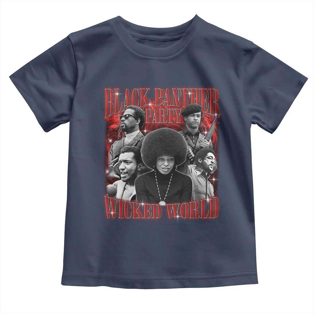 Black Panther Party Toddler T Shirt Black History Month TS10 Navy Print Your Wear