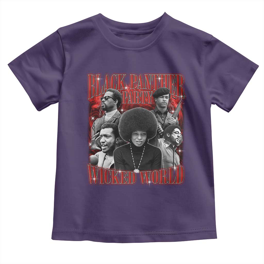 Black Panther Party Toddler T Shirt Black History Month TS10 Purple Print Your Wear