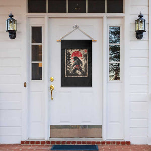 Samurai Bigfoot Garden Flag Japanese Vintage Sasquatch Graphic Ukiyo-e Art Funny TS10 Print Your Wear