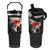Samurai Bigfoot Flip Straw Tumbler Funny Japanese Retro Vintage Sasquatch Graphic Ukiyo-e Art TS10 One Size: 30 oz Black Print Your Wear