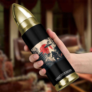 Samurai Bigfoot Bullet Tumbler Funny Japanese Retro Vintage Sasquatch Graphic Ukiyo-e Art TS10 Print Your Wear