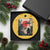 Samurai Bigfoot Ceramic Ornament Funny Japanese Retro Vintage Sasquatch Graphic Ukiyo-e Art TS10 1pc Yellow Cheese Print Your Wear