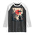 Samurai Bigfoot Raglan Shirt Funny Japanese Retro Vintage Sasquatch Graphic Ukiyo-e Art TS10 Black White Print Your Wear
