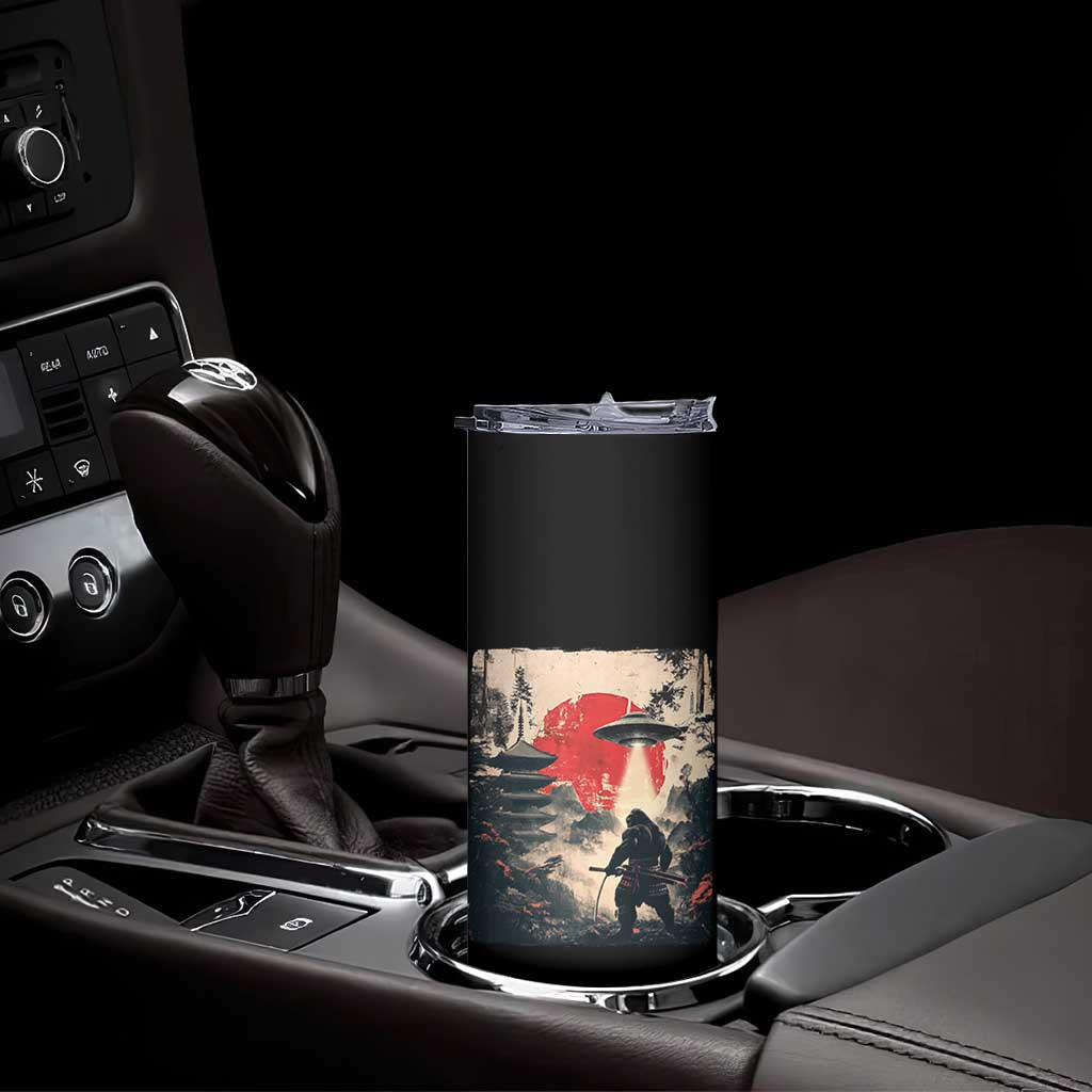 Samurai Bigfoot Skinny Tumbler Funny Japanese Retro Vintage Sasquatch Graphic Ukiyo-e Art TS10 Print Your Wear