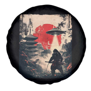 Samurai Bigfoot Spare Tire Cover Funny Japanese Retro Vintage Sasquatch Graphic Ukiyo-e Art TS10 Print Your Wear