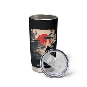 Samurai Bigfoot Tumbler Cup Funny Japanese Retro Vintage Sasquatch Graphic Ukiyo-e Art TS10 Print Your Wear