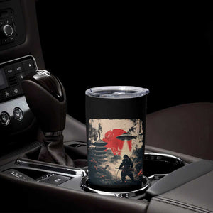 Samurai Bigfoot Tumbler Cup Funny Japanese Retro Vintage Sasquatch Graphic Ukiyo-e Art TS10 Print Your Wear