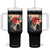 Samurai Bigfoot Tumbler With Handle Funny Japanese Retro Vintage Sasquatch Graphic Ukiyo-e Art TS10 One Size: 40 oz Black Print Your Wear