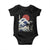 Japanese Kawaii Anime Cat Baby Onesie Funny Surfing Cat Bruh Retro The Great Wave Kanagawa TS10 Black Print Your Wear