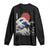 Japanese Kawaii Anime Cat Long Sleeve Shirt Funny Surfing Cat Bruh Retro The Great Wave Kanagawa TS10 Black Print Your Wear