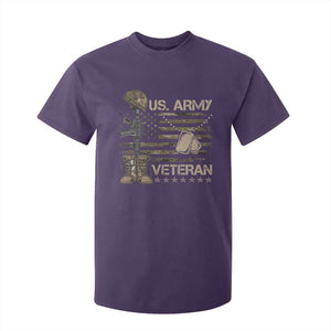 US Army Veteran Flag T Shirt For Kid TS10 Purple Print Your Wear