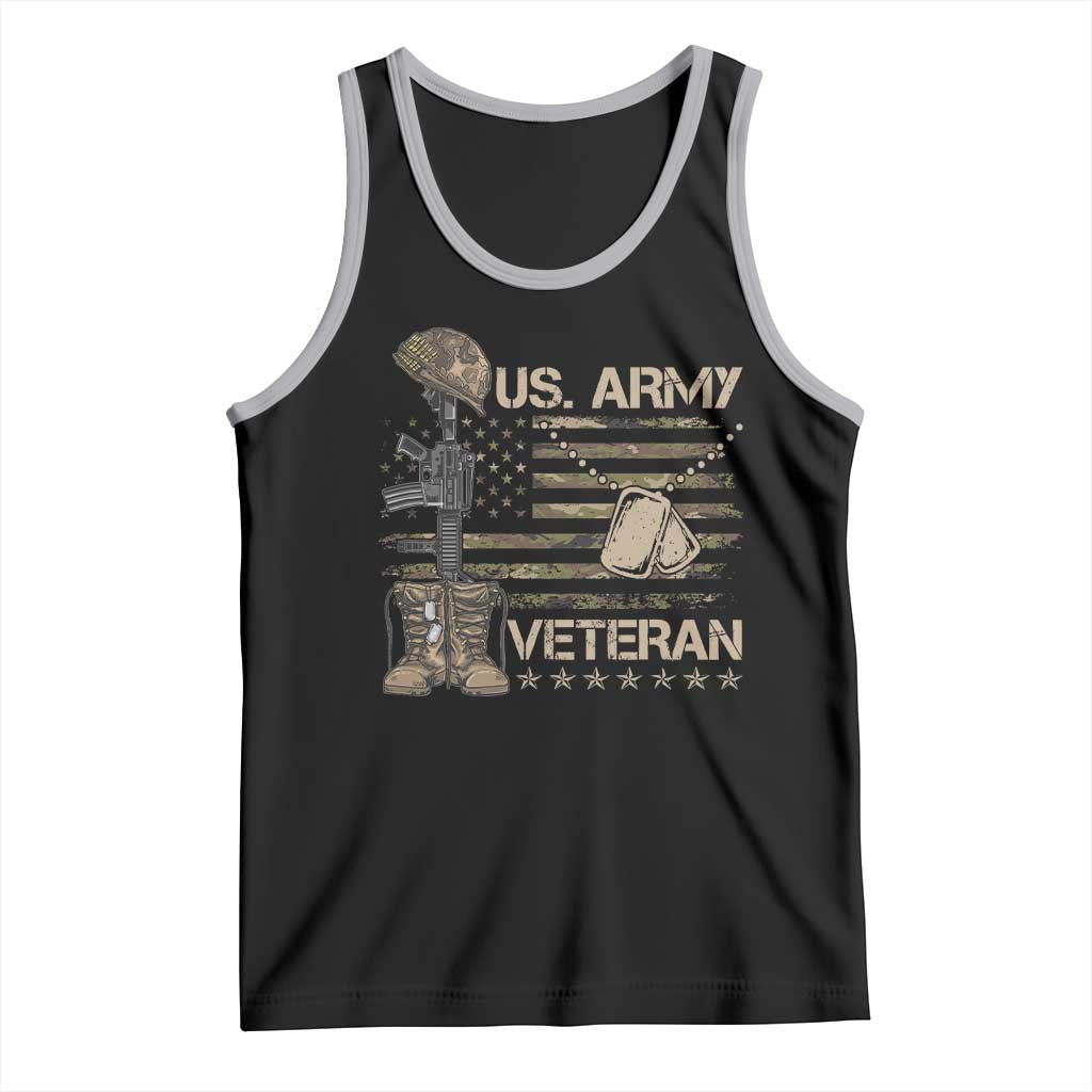 US Army Veteran Flag Tank Top TS10 Black Athletic Heather Print Your Wear