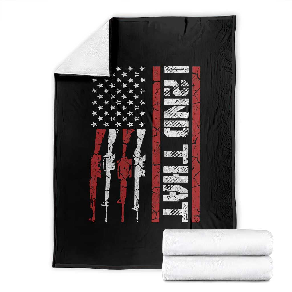 Vintage USA Flag 2nd Amendment Throw Blanket Pro Gun Lovers TS10 Black Print Your Wear
