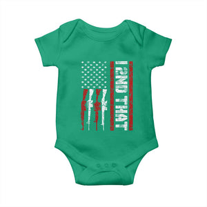 Vintage USA Flag 2nd Amendment Baby Onesie Pro Gun Lovers TS10 Irish Green Print Your Wear