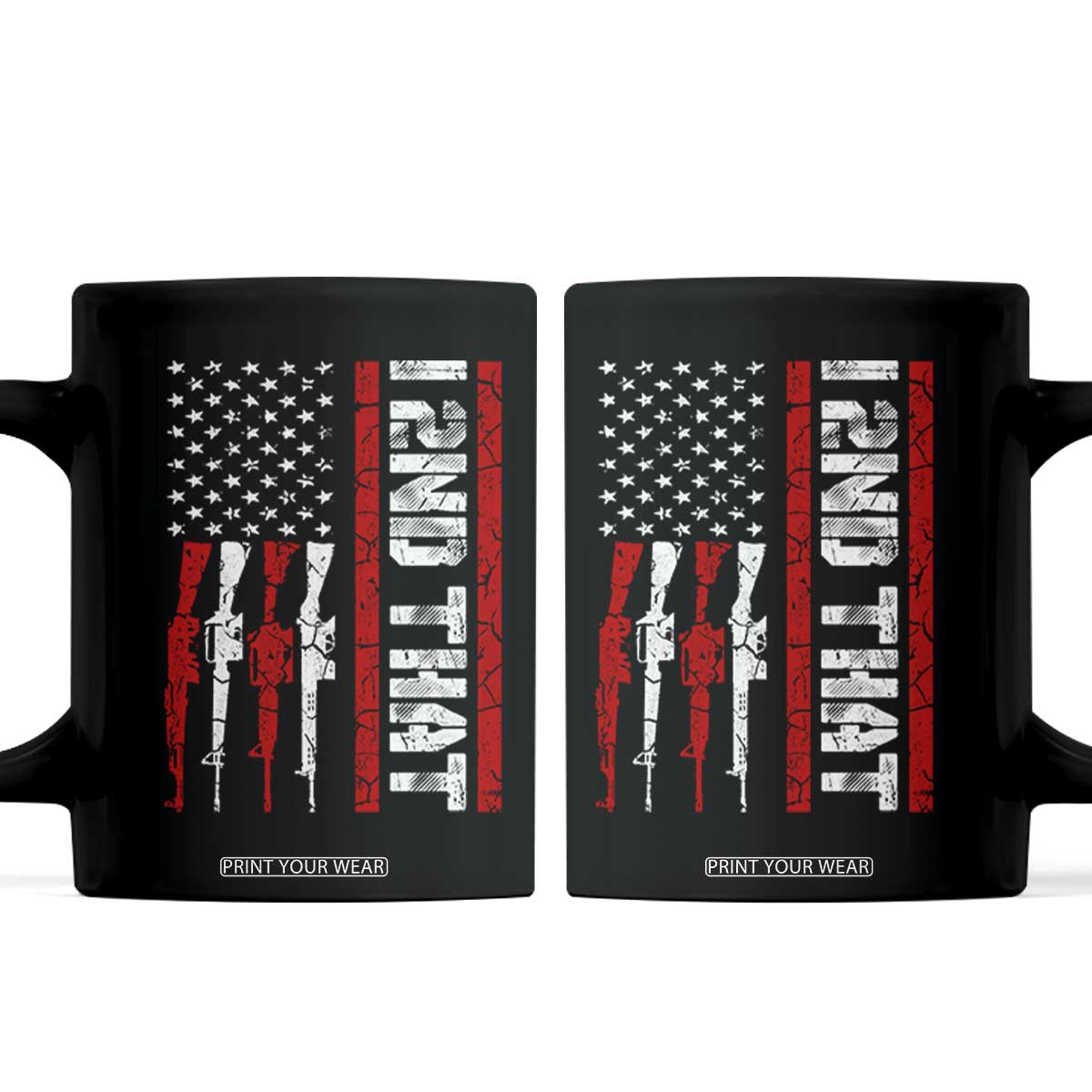 Vintage USA Flag 2nd Amendment Coffee Mug Pro Gun Lovers TS10 Black Print Your Wear