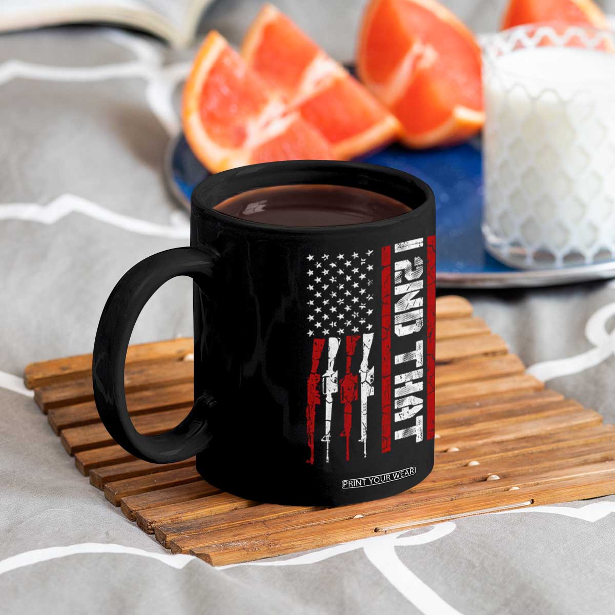 Vintage USA Flag 2nd Amendment Coffee Mug Pro Gun Lovers TS10 Print Your Wear