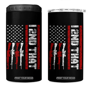 Vintage USA Flag 2nd Amendment 4 in 1 Can Cooler Tumbler Pro Gun Lovers TS10 One Size: 16 oz Black Print Your Wear