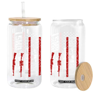 Vintage USA Flag 2nd Amendment Glass Can Pro Gun Lovers TS10 Print Your Wear