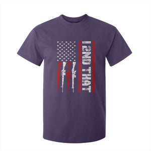 Vintage USA Flag 2nd Amendment T Shirt For Kid Pro Gun Lovers TS10 Purple Print Your Wear
