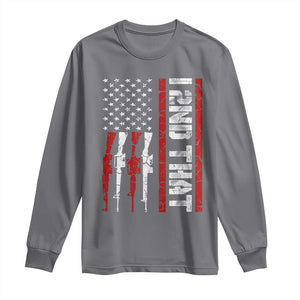 Vintage USA Flag 2nd Amendment Long Sleeve Shirt Pro Gun Lovers TS10 Charcoal Print Your Wear