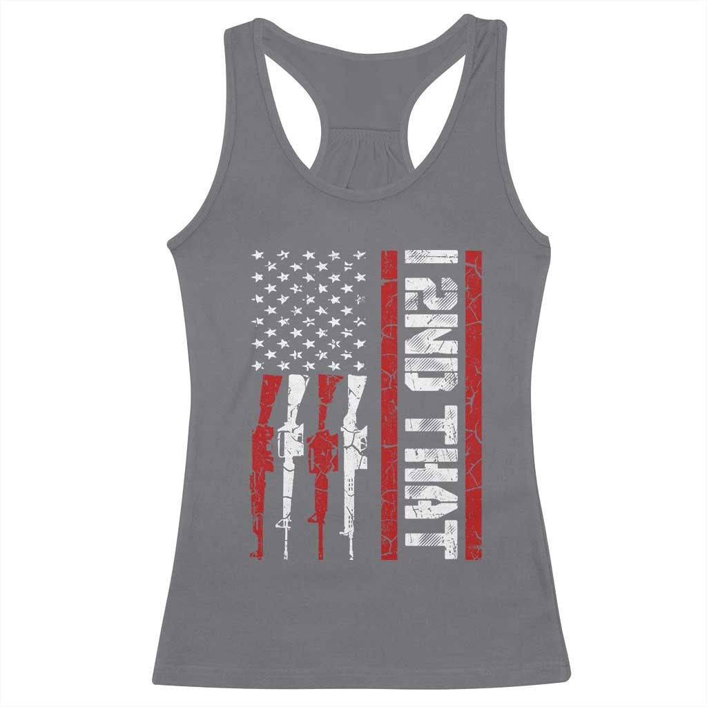 Vintage USA Flag 2nd Amendment Racerback Tank Top Pro Gun Lovers TS10 Charcoal Print Your Wear