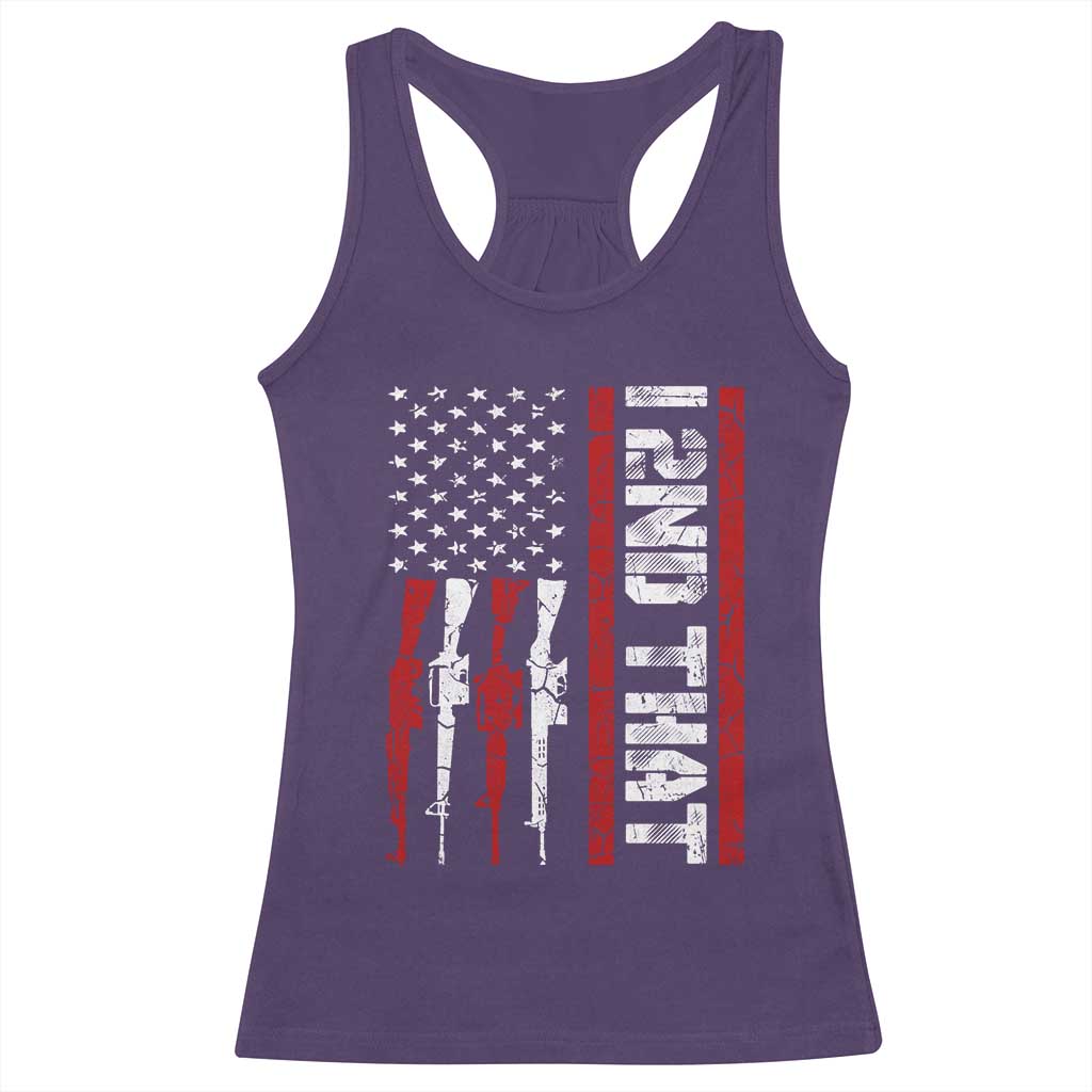 Vintage USA Flag 2nd Amendment Racerback Tank Top Pro Gun Lovers TS10 Purple Print Your Wear