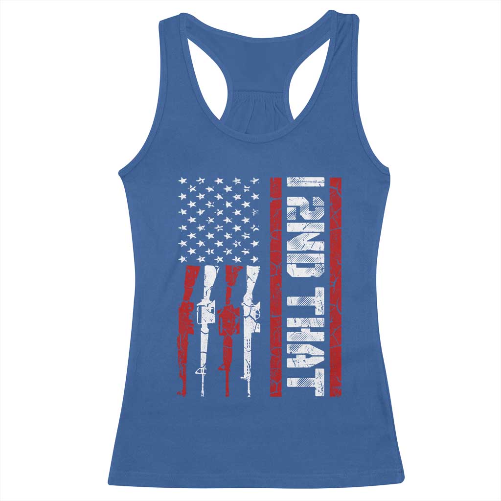 Vintage USA Flag 2nd Amendment Racerback Tank Top Pro Gun Lovers TS10 Royal Blue Print Your Wear