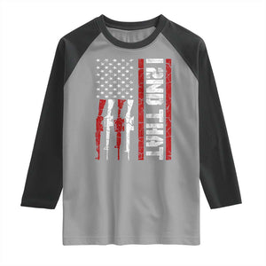 Vintage USA Flag 2nd Amendment Raglan Shirt Pro Gun Lovers TS10 Sport Gray Black Print Your Wear